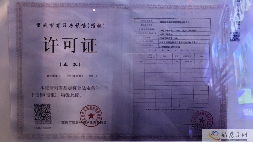 楼盘证照