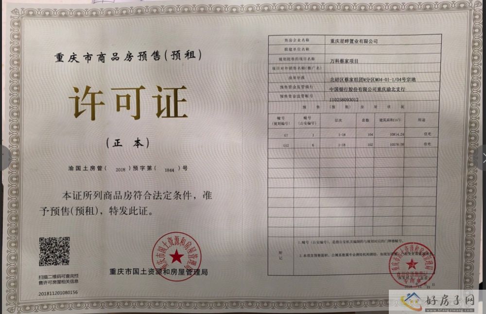 楼盘证照
