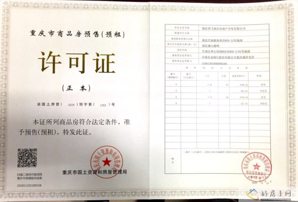 楼盘证照