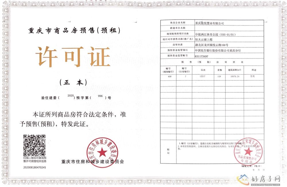楼盘证照