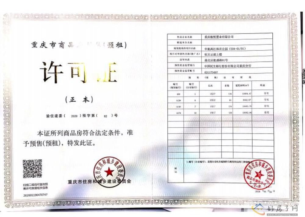 楼盘证照