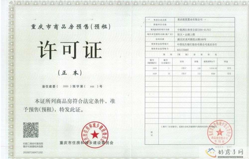 楼盘证照