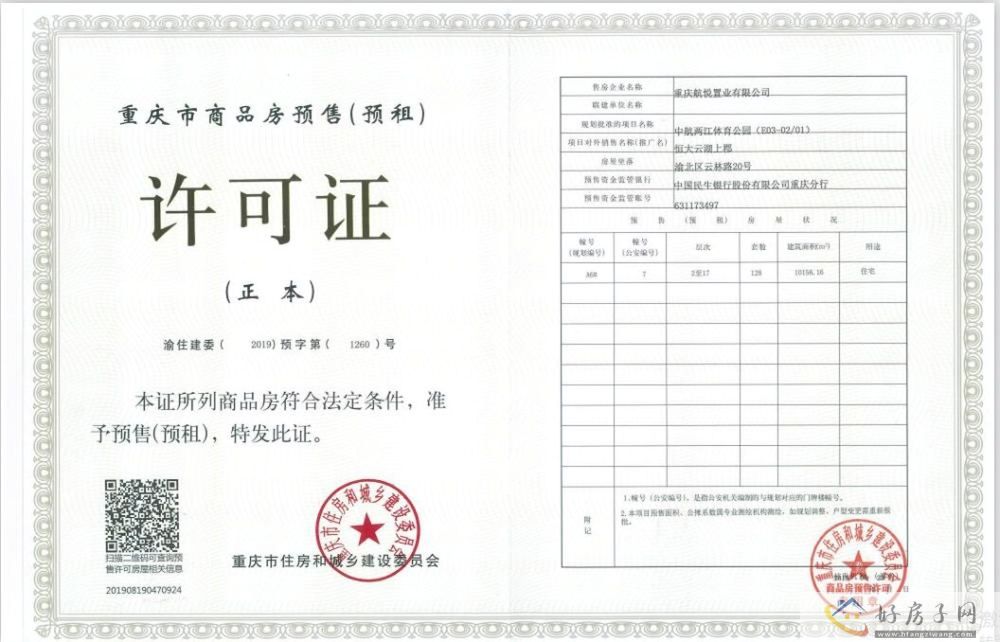 楼盘证照
