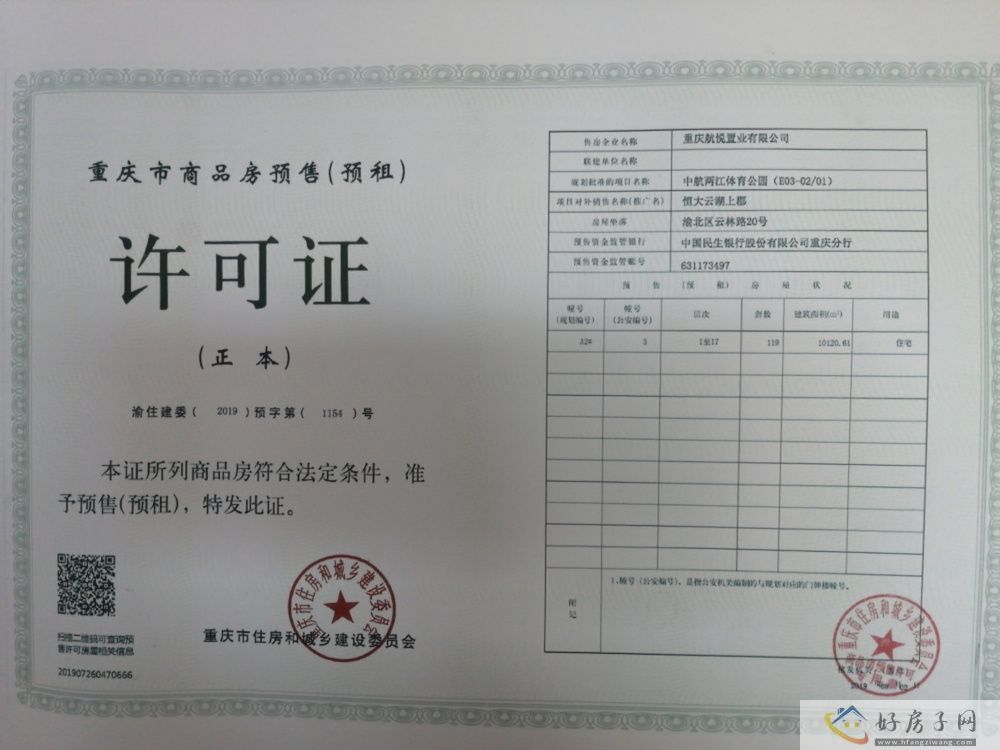 楼盘证照