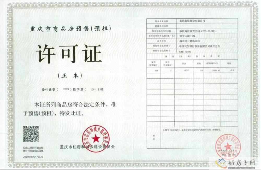 楼盘证照
