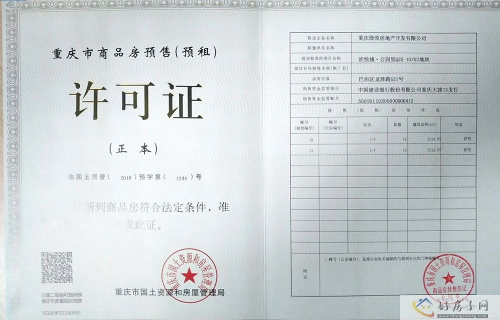 楼盘证照
