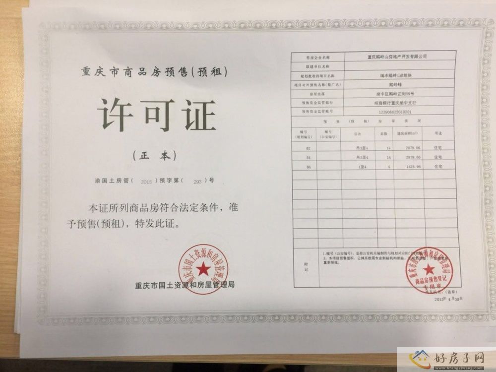 楼盘证照