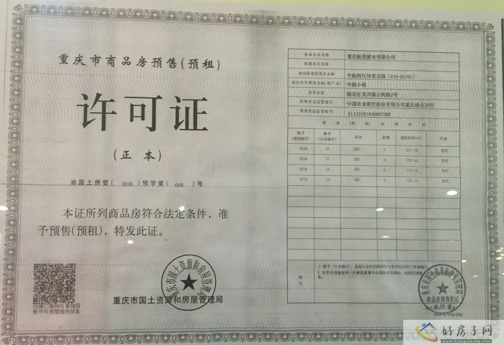 楼盘证照