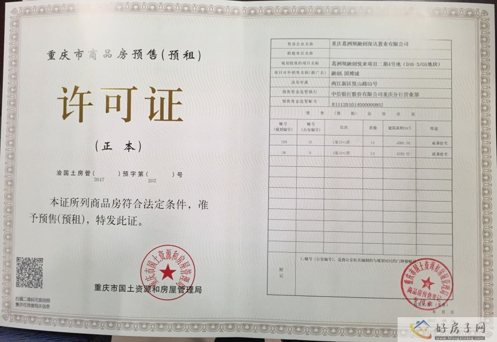 楼盘证照