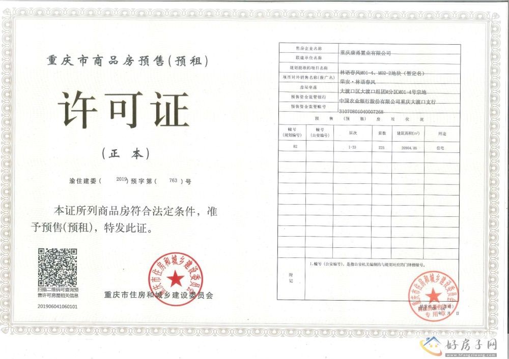 楼盘证照
