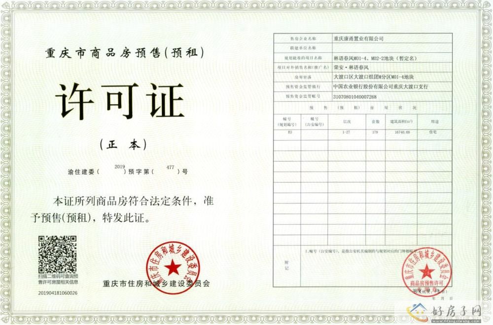 楼盘证照