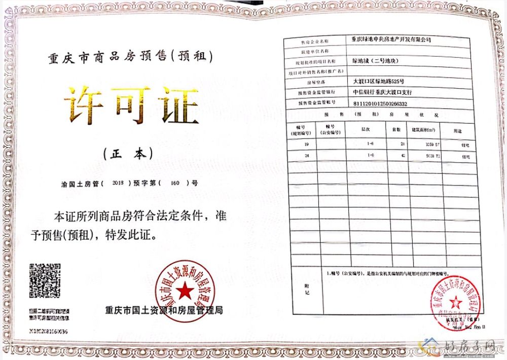 楼盘证照