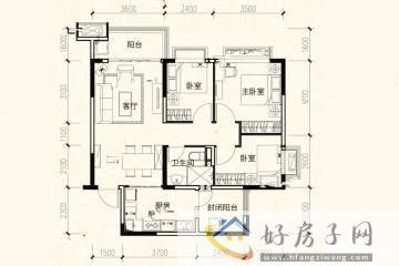 3室2厅1卫0厨 