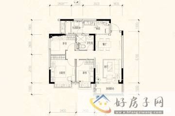 3室2厅1卫0厨 
