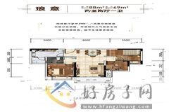 2室2厅1卫0厨 