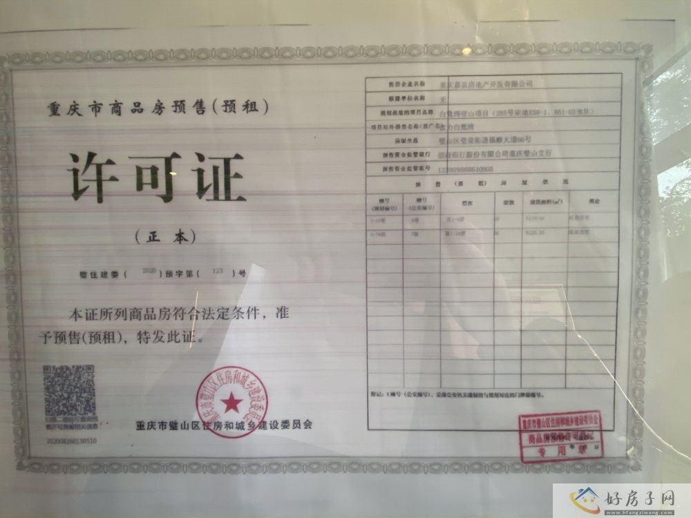 楼盘证照