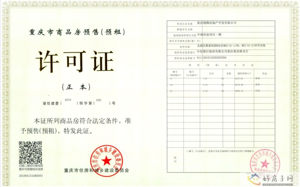 楼盘证照
