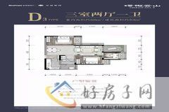 3室2厅1卫0厨 
