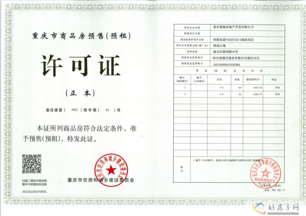 楼盘证照