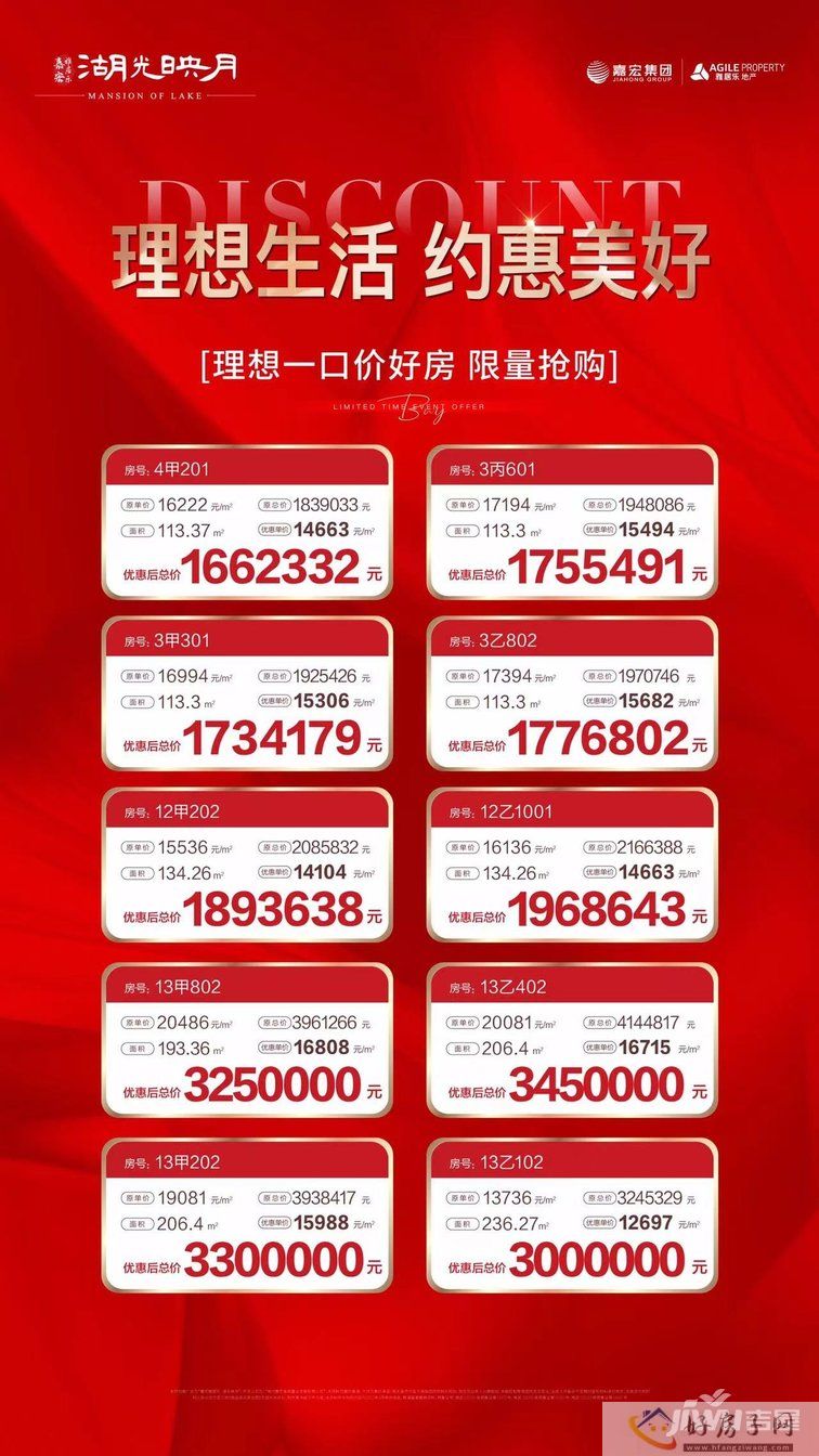 湖光映月一口价房源来袭，建面约113.3-236.27㎡(图1)