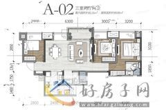 3室2厅2卫0厨 